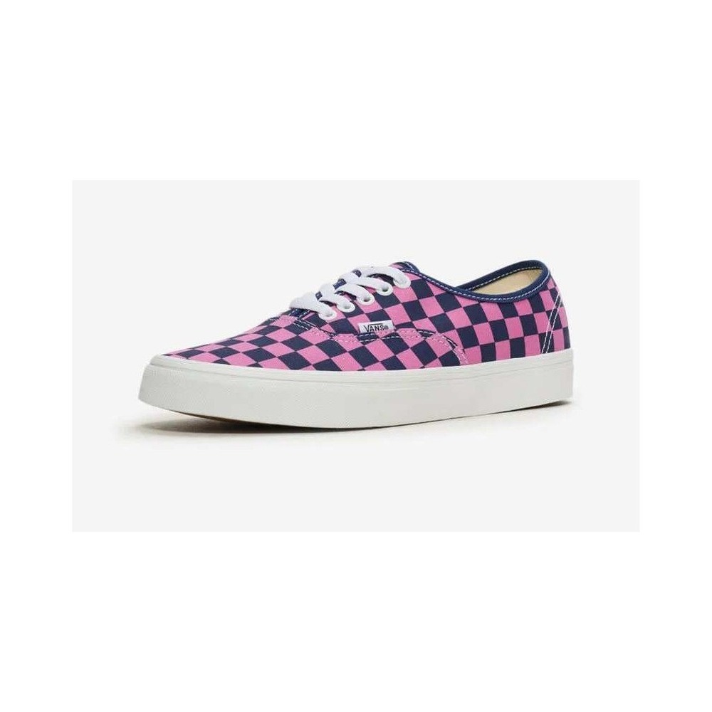 Vans Authentic Checkerboard Deep Indigo Pink Sneakers VN000EAD1VZ Womens 8.0